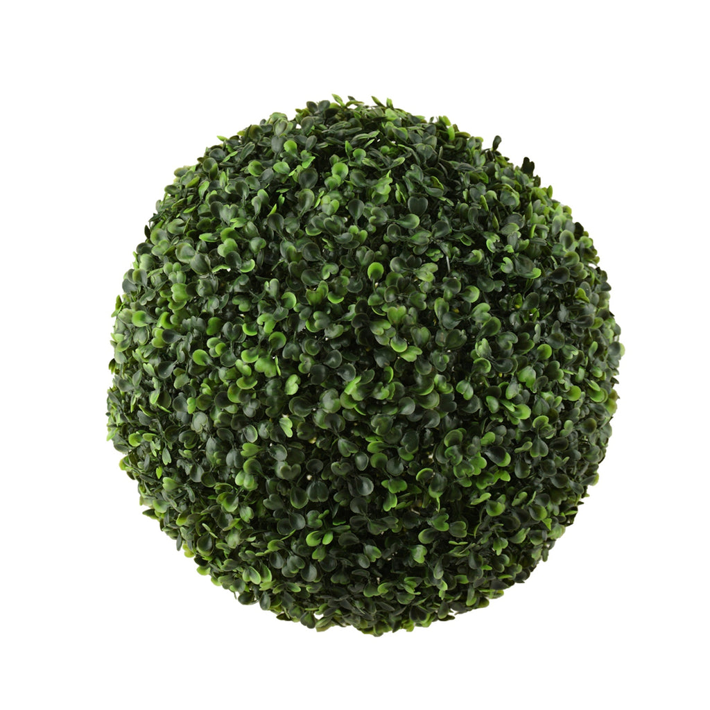 Artificial Plant Topiary Ball Boxwood Ball Wedding Decor, Green, 14-Inch