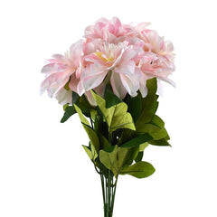 Artificial Dahlia Flowers Spray, 19-Inch