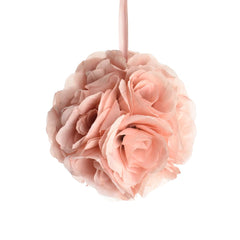 Silk Flower Kissing Balls Wedding Centerpiece, 6-Inch