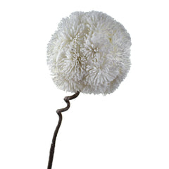 Tall Foam Allium Flower with Twist-able Stem, 34-Inch