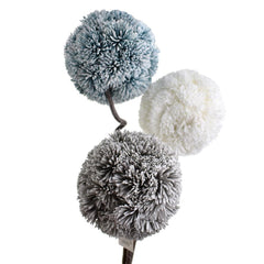 Tall Foam Allium Flower with Twist-able Stem, 34-Inch