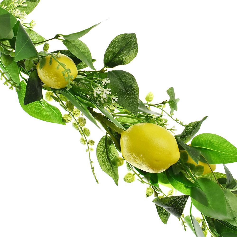 Artificial Lemon Garland, 5-Feet