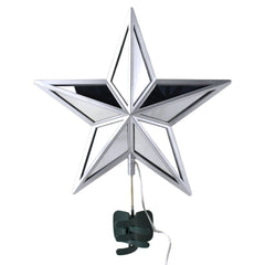 Christmas Twinkle Infinity Mirror Star Tree Topper, 11-Inch - Cool White