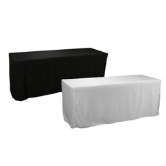 Polyester Fitted Full Length Tablecloth, 72-Inch x 29-Inch