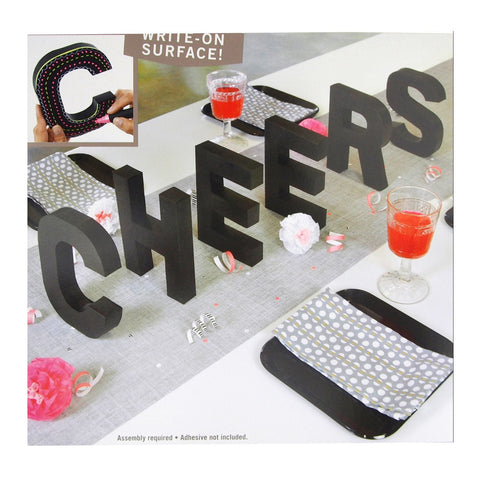 3D Cheers Letter Chalkboard Kit, 7-Inch