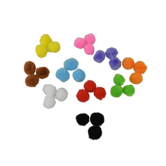 Colorful Pom Pom Arts And Crafts Kit, 8-5/8-Inch, 8-Piece