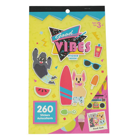 Good Vibes Craft Sticker Book Assortment, 260-Piece