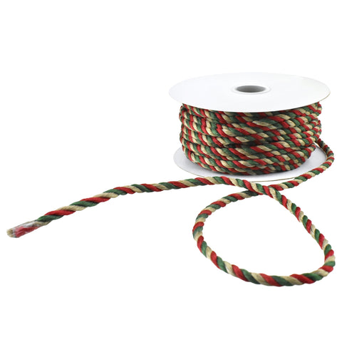 Christmas Matte Cording, 1/8-Inch, 10-Yard