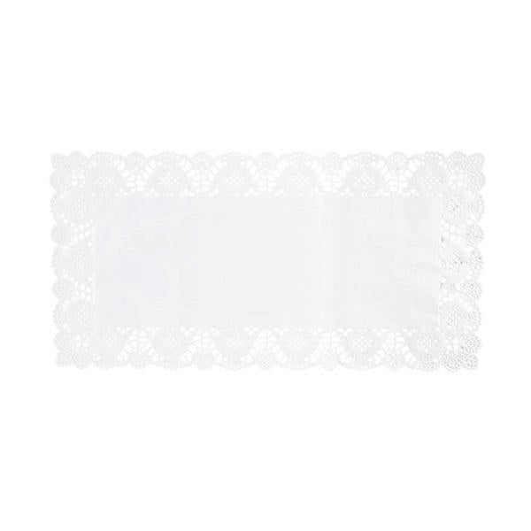 Rectangular Lace Doilies, White, 14-1/2-Inch, 20-Count
