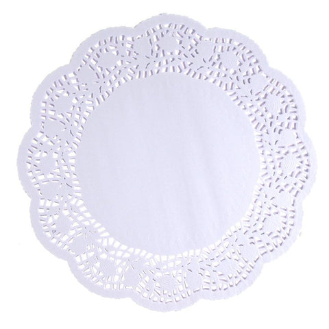 White Round Lace Doilies, 10-1/2-Inch, 20-Count