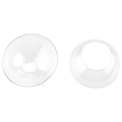 Fillable Plastic Clear Ball Ornament With Opening, 4-3/4-Inch, 6-Count