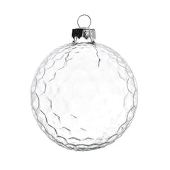 Fillable Glass Disco Ball Christmas Ornament, 3-1/4-Inch