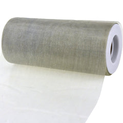 Sheer Organza Solid Color Tulle Roll, 6-inch, 25-yard