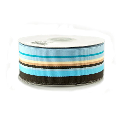 Rainbow Striped Grosgrain Ribbon, 1-1/2-Inch, 25 Yards