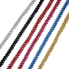 Metallic Fabric Swirl Trim, 10mm, 20-Yards