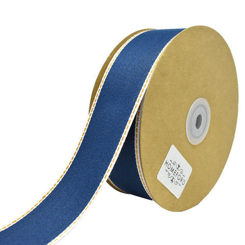 Denim Jeans Styled Wired Ribbon, 1-1/2-Inch, 25-Yard