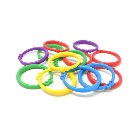 Plastic Ring Balloon Weights, 3-Inch, 25-Piece