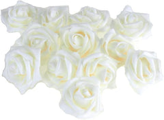 Foam Roses Flower Head Embellishment, 1-1/2-Inch, 12-Piece