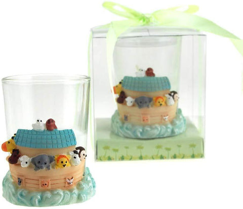 Safari Animals Noah's Ark Candle Holder Favors, 3-Inch