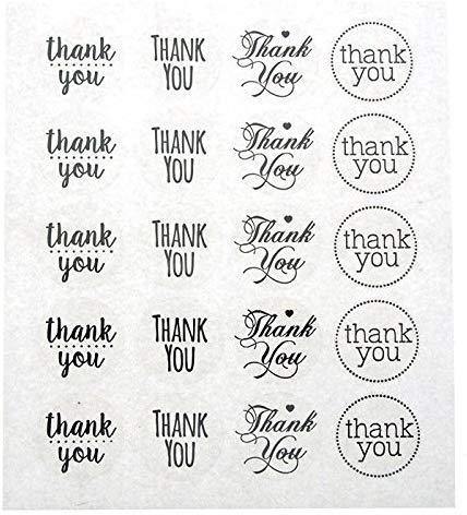 Thank You Foil Seal Stickers, 40-count