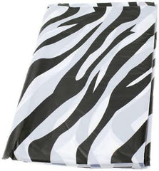 Zebra Plastic Table Covers, 54-inch x 108-inch