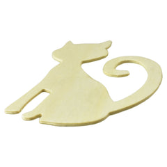 DIY Cat Silhouette Craft Wood Shapes, 3-1/8-Inch, 12-Count