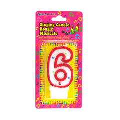 Singing Birthday Candle Number, 2-1/2-Inch