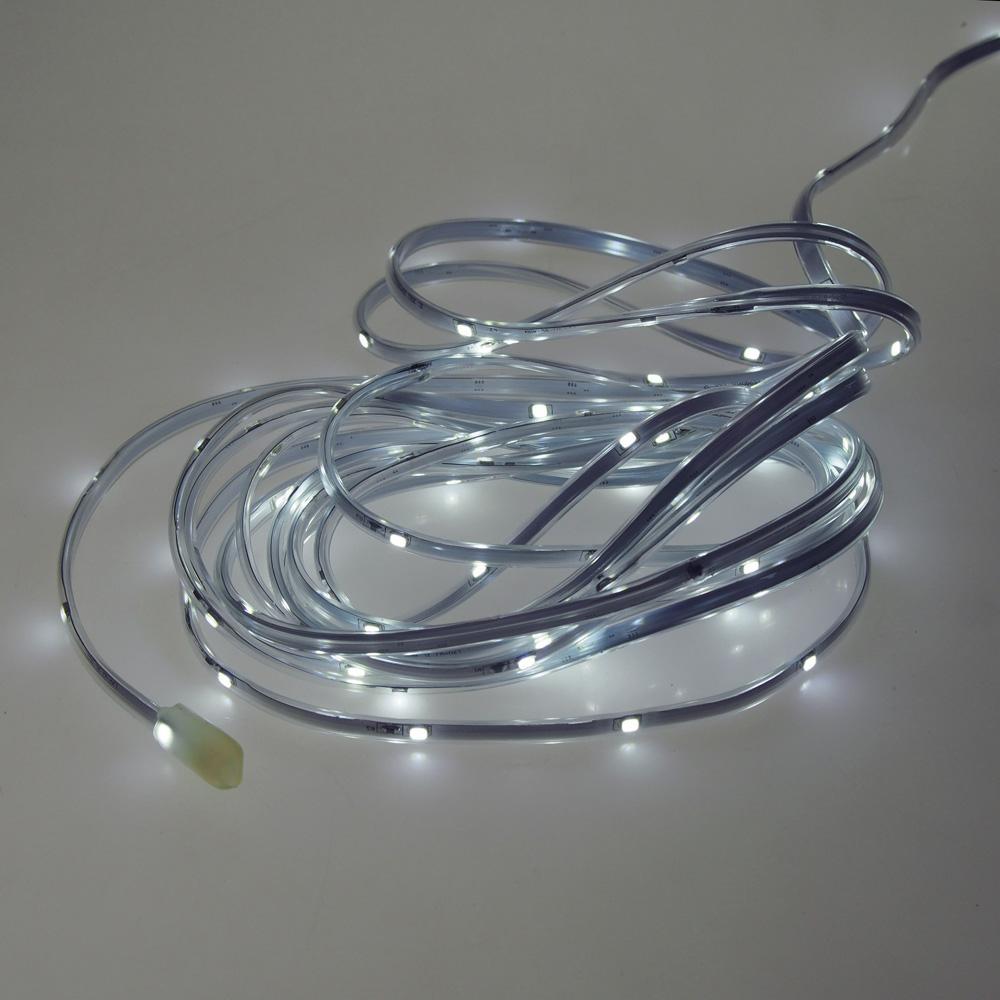 Waterproof LED Rope Lights, White, 15-Feet