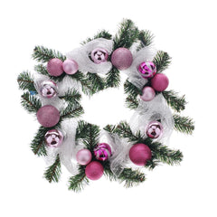 Decorated Styrofoam Christmas Wreath, 21-inch