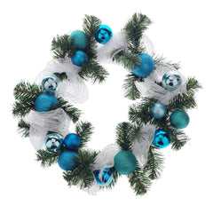 Decorated Styrofoam Christmas Wreath, 21-inch