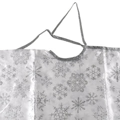 Glittered Snowflakes Christmas Tree Skirt, 47-1/4-Inch