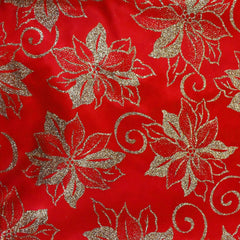 Glittered Snowflakes Christmas Tree Skirt, 47-1/4-Inch