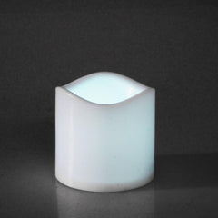 Flameless Plastic Candle LED Light, White