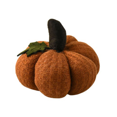 Fabric Weighted Pumpkin Decoration, 4-inch