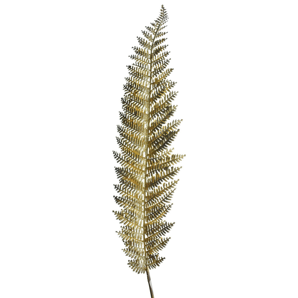 Artificial Metallic Fern Leaf Stem, 39-1/2-Inch