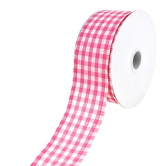 Gingham Canvas Wired Ribbon, 1-1/2-Inch, 10-Yard