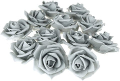 Foam Roses Flower Head Embellishment, 1-1/2-Inch, 12-Piece