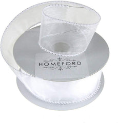 Sheer Organza Wired Edge Ribbon, 1-1/2-Inch, 10 Yards