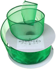Sheer Organza Wired Edge Ribbon, 1-1/2-Inch, 10 Yards