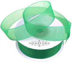 Sheer Organza Ribbon, 7/8-inch, 25-yard