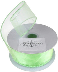Sheer Organza Wired Edge Ribbon, 1-1/2-Inch, 10 Yards