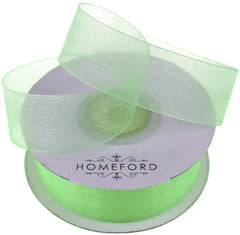 Sheer Organza Ribbon, 7/8-inch, 25-yard