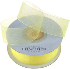 Sheer Organza Ribbon, 7/8-inch, 25-yard