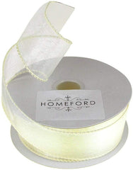 Sheer Organza Wired Edge Ribbon, 1-1/2-Inch, 10 Yards