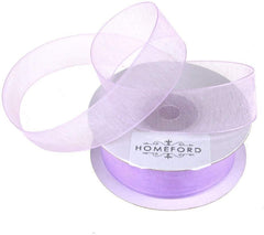 Sheer Organza Ribbon, 7/8-inch, 25-yard