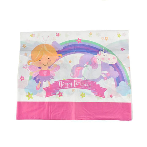 Magical Fairy Birthday Party Vinyl Table Cover, 54-Inch X 72-Inch