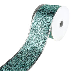 Disco Glitter Metallic Edge Wired Ribbon, 2-1/2-Inch, 10-Yard