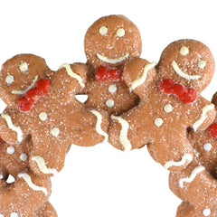 Gingerbread Man Wreath Christmas Ornament, 4-3/4-Inch