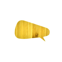 Word Bubble Bamboo Stickers, 2-Inch, 10-Piece