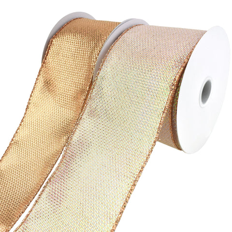 Galaxy Iridescent Metallic Weave Wired Ribbon, 2-1/2-Inch, 10-Yard